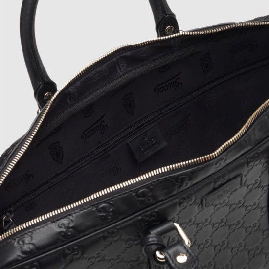 Fake Gucci ssima Leather Briefcase  Bags 208463 BNX1G 1000 Replica