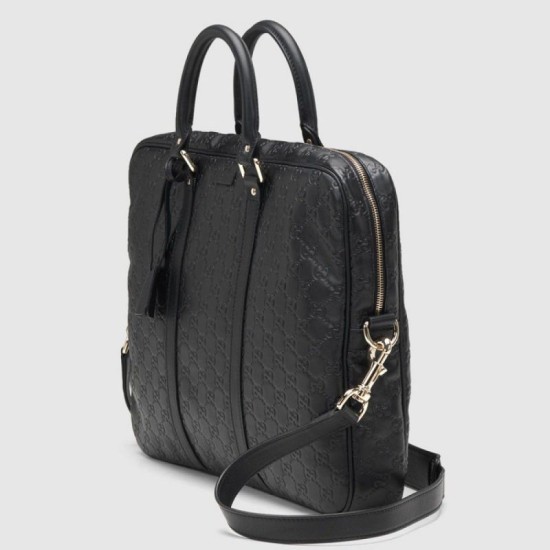 Fake Gucci ssima Leather Briefcase  Bags 208463 BNX1G 1000 Replica
