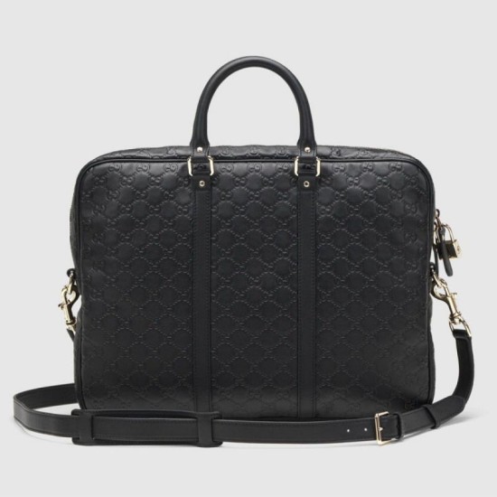 Fake Gucci ssima Leather Briefcase  Bags 208463 BNX1G 1000 Replica