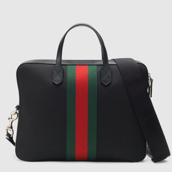 Fake Gucci Web Band Canvas Slim Briefcase Bags 387102 KWT7N 1060 Replica Replica Gucci Web Band Canvas Slim Briefcase Bags 387102 KWT7N 1060