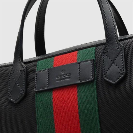 Fake Gucci Web Band Canvas Slim Briefcase Bags 387102 KWT7N 1060 Replica Replica Gucci Web Band Canvas Slim Briefcase Bags 387102 KWT7N 1060