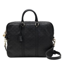 Fake Gucci ssima Leather Briefcase  Bags 208463 BNX1G 1000 Replica