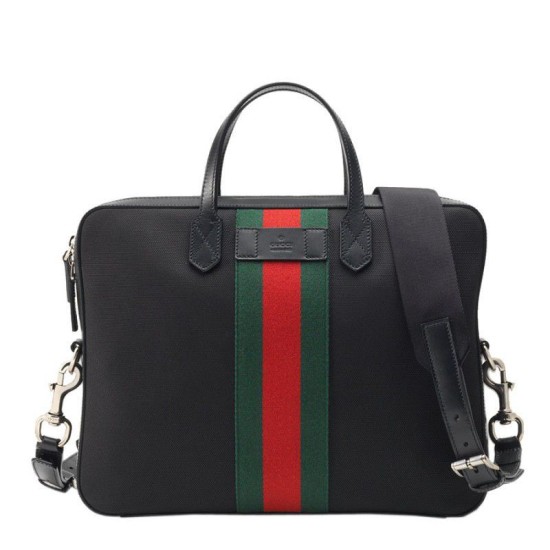 Fake Gucci Web Band Canvas Slim Briefcase Bags 387102 KWT7N 1060 Replica Replica Gucci Web Band Canvas Slim Briefcase Bags 387102 KWT7N 1060