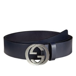 Fake Gucci Leather Belts With Interlocking G Buckle 368186 BGH0N 4009 Replica Replica Gucci Leather Belts With Interlocking G Buckle 368186 BGH0N 4009