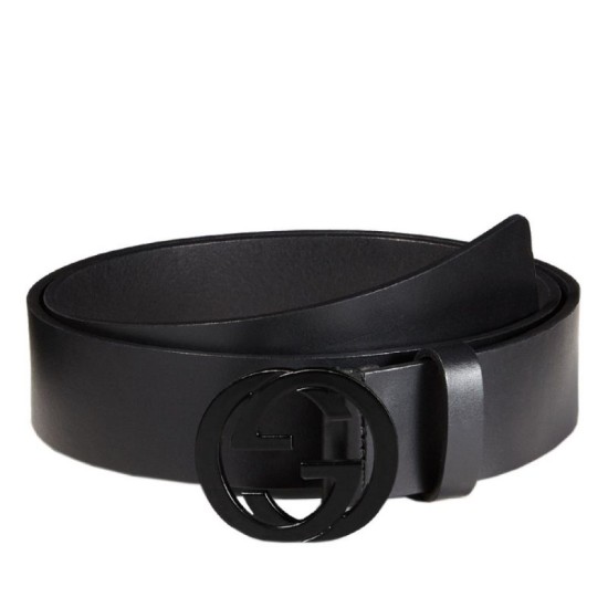Fake Gucci Leather Belts With Interlocking G Buckle 368186 BGH0V 1000 Replica