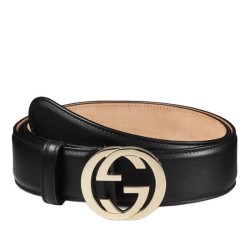 Replica Gucci Leather Belts With Interlocking G Buckle 370543 AP00G 1000 Replica Gucci Leather Belts With Interlocking G Buckle 370543 AP00G 1000