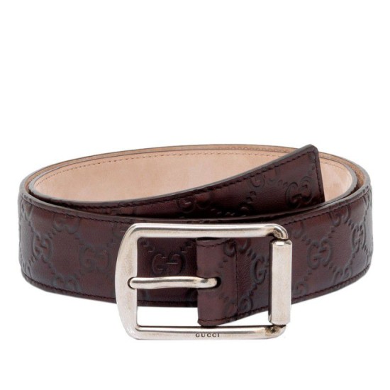 Fake Gucci ssima Leather Belts With Rectangular Buckle 295331 AA60N 2019 Replica