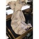 Replica Gucci Cashmere Long Scarves Embroidery Logo Gray