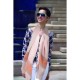 Fake Gucci Check Modal Cashmere and Silk Scarf Apricot Replica