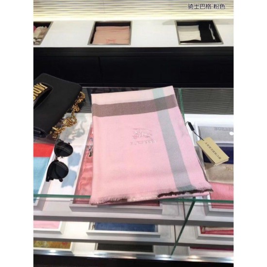 Fake Gucci Classic Large Check Cashmere Scarf Pink Replica