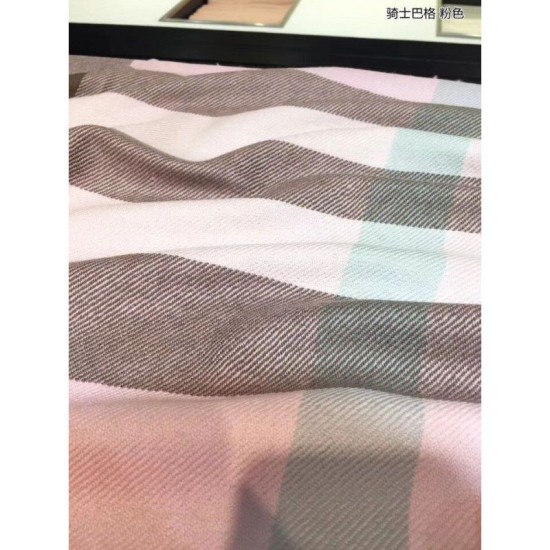 Fake Gucci Classic Large Check Cashmere Scarf Pink Replica