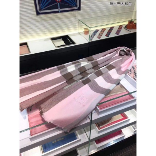 Fake Gucci Classic Large Check Cashmere Scarf Pink Replica