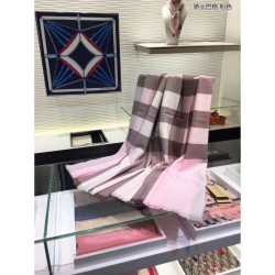 Fake Gucci Classic Large Check Cashmere Scarf Pink Replica