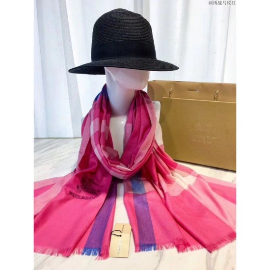 Fake Gucci Classic Large Check Cashmere Scarf Red Replica