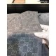 Replica Gucci GG Jacquard Pattern Knit Scarf With Fiinge Men Gray