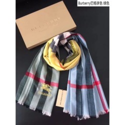 Fake Gucci Lightweight Check Wool Cashmere Scarf Green Replica
