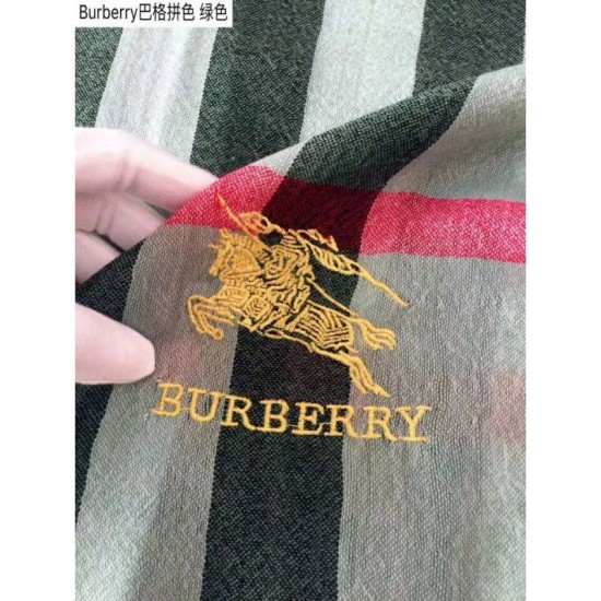 Fake Gucci Lightweight Check Wool Cashmere Scarf Green Replica
