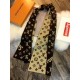 Replica Louis Vuitton  X Superme Cashmere Scarf Coffee