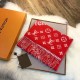 Replica Louis Vuitton  X Superme Cashmere Scarf Red