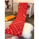 Replica Louis Vuitton  X Superme Cashmere Scarf Red