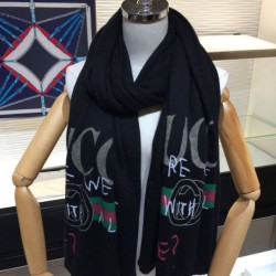 Replica Gucci Classic GG Shawl 70 x 180 Black