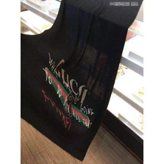 Replica Gucci Classic GG Shawl 70 x 180 Black