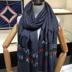 Replica Gucci Classic GG Shawl 70 x 180 Gray