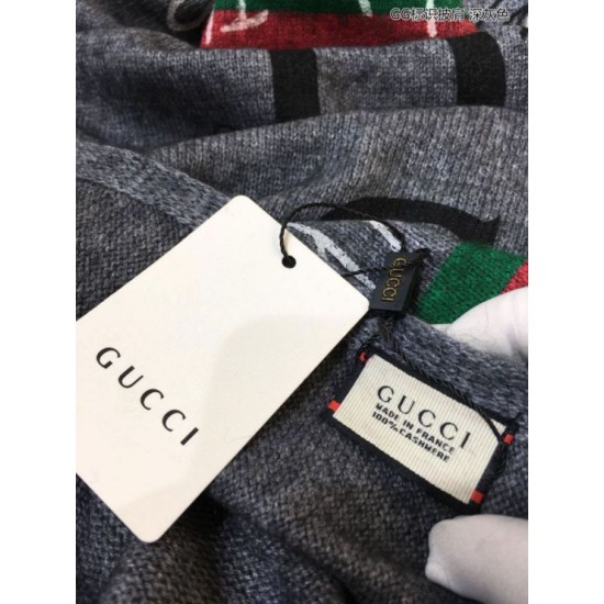 Replica Gucci Classic GG Shawl 70 x 180 Gray