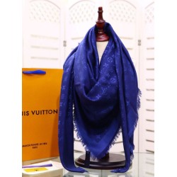 Replica Louis Vuitton Denim Monogram Shawl 140 M71376