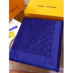 Replica Louis Vuitton Denim Monogram Shawl 140 M71376
