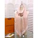 Replica Louis Vuitton Denim Monogram Shawl 140 Pink