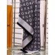 Replica Louis Vuitton Denim Monogram Shawl 140 M71378 Black