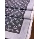 Replica Louis Vuitton Denim Monogram Shawl 140 M71378 Black