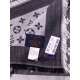 Replica Louis Vuitton Denim Monogram Shawl 140 M71378 Black
