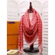 Replica Louis Vuitton Denim Monogram Shawl 140 Red