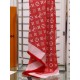 Replica Louis Vuitton Denim Monogram Shawl 140 Red