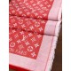 Replica Louis Vuitton Denim Monogram Shawl 140 Red