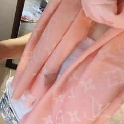Replica Louis Vuitton Daily Monogram Stole Shawl M71386 90 x 200 Pink
