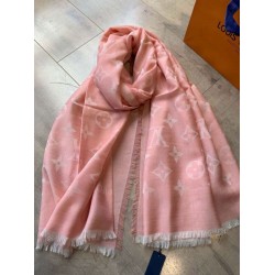 Replica Louis Vuitton Daily Monogram Stole Shawl M71386 90 x 200 Pink
