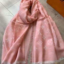 Replica Louis Vuitton Daily Monogram Stole Shawl M71386 90 x 200 Pink