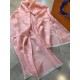 Replica Louis Vuitton Daily Monogram Stole Shawl M71386 90 x 200 Pink