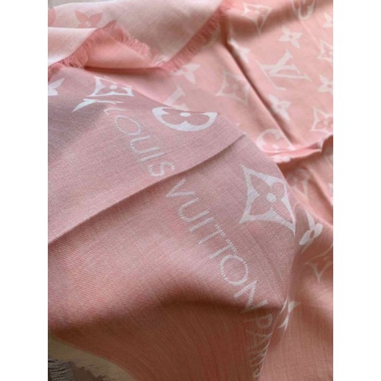 Replica Louis Vuitton Daily Monogram Stole Shawl M71386 90 x 200 Pink