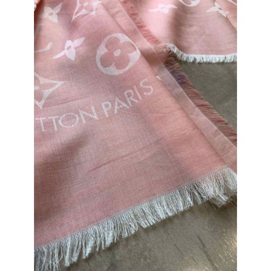 Replica Louis Vuitton Daily Monogram Stole Shawl M71386 90 x 200 Pink
