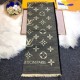 Replica Louis Vuitton Daily Monogram Stole Shawl M70674 90 x 200 Black