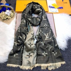Replica Louis Vuitton Daily Monogram Stole Shawl M70674 90 x 200 Black