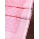 Replica Louis Vuitton Denim Monogram Shawl 140 M72046 Pink
