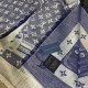 Replica Louis Vuitton Studdy Denim Monogram Shawl 140 M73698 Replica Louis Vuitton Studdy Denim Monogram Shawl 140 M73698