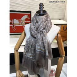Fake Louis Vuitton Studdy Denim Monogram Shawl Khaki Replica