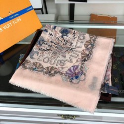 Replica Louis Vuitton Sea Of Love Square Cashmere Schawl M73823 White