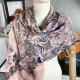 Replica Louis Vuitton Sea Of Love Square Cashmere Schawl M73823 White